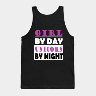 Girls Ugly Funny Unicorn Gift Pups Saying Tank Top